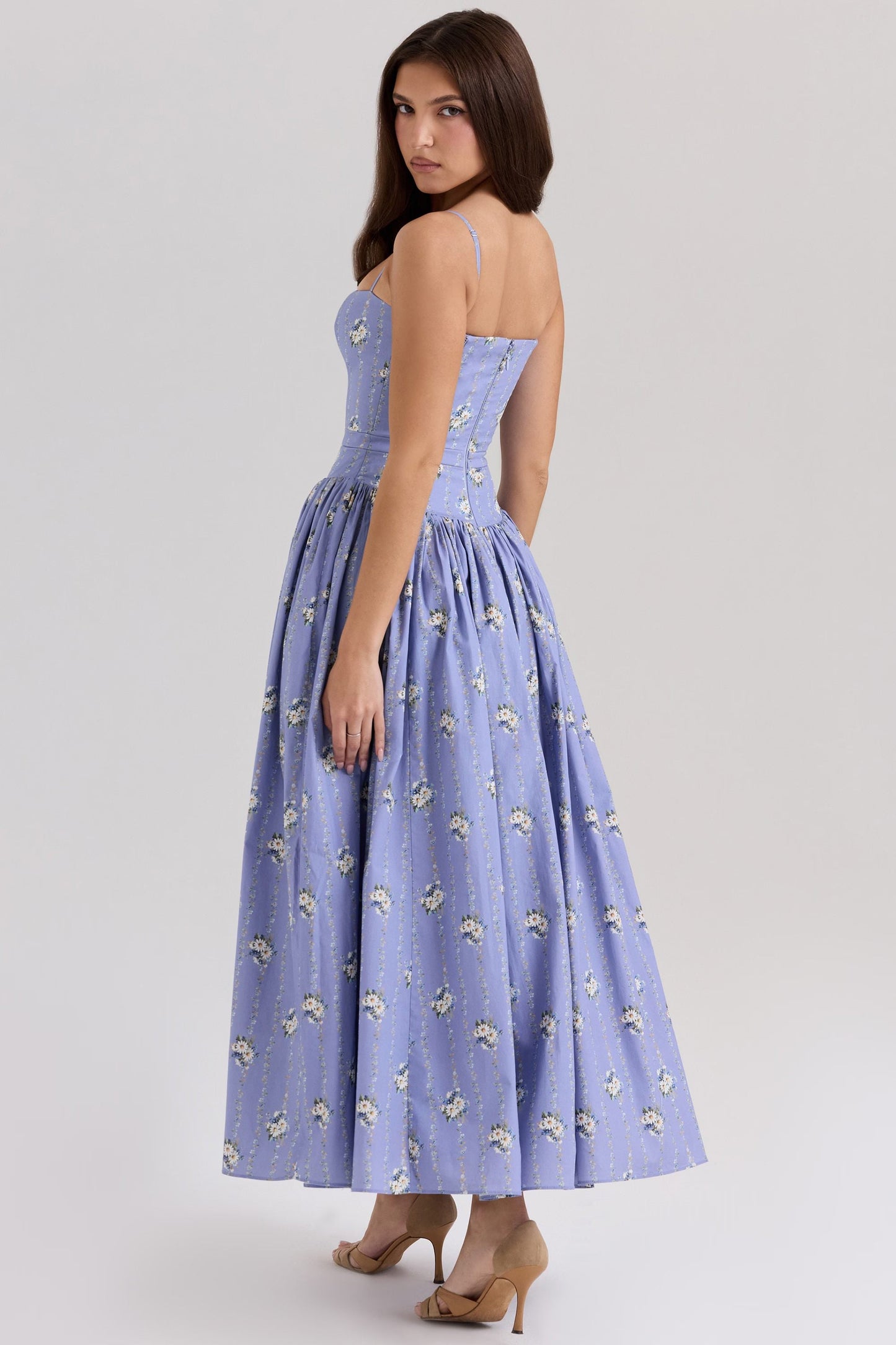 CorsetShape™ Floral Midi Dress