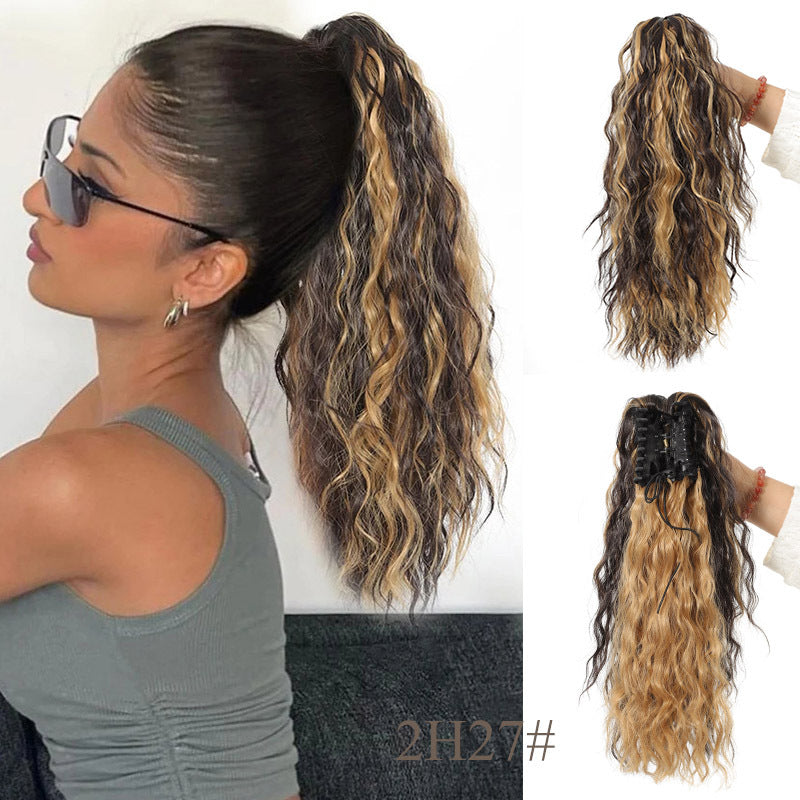 18 Inch Wavy Hair Extension with Ponytail