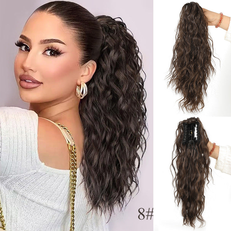 18 Inch Wavy Hair Extension with Ponytail