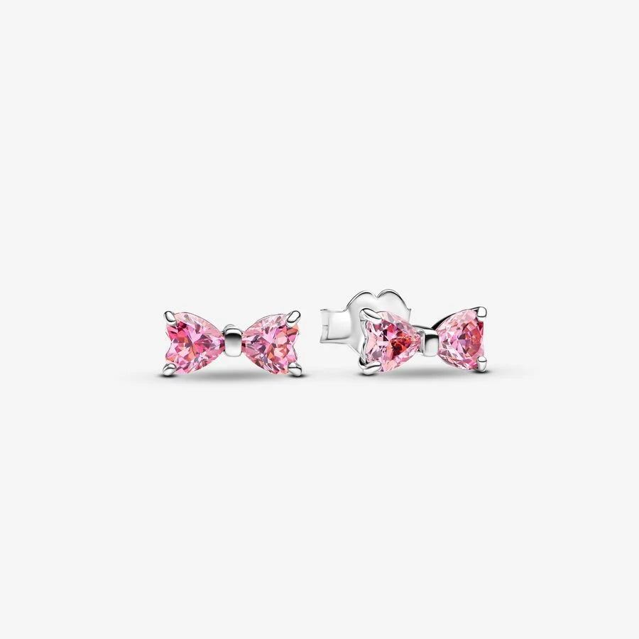Sparkling Pink Bow Ring