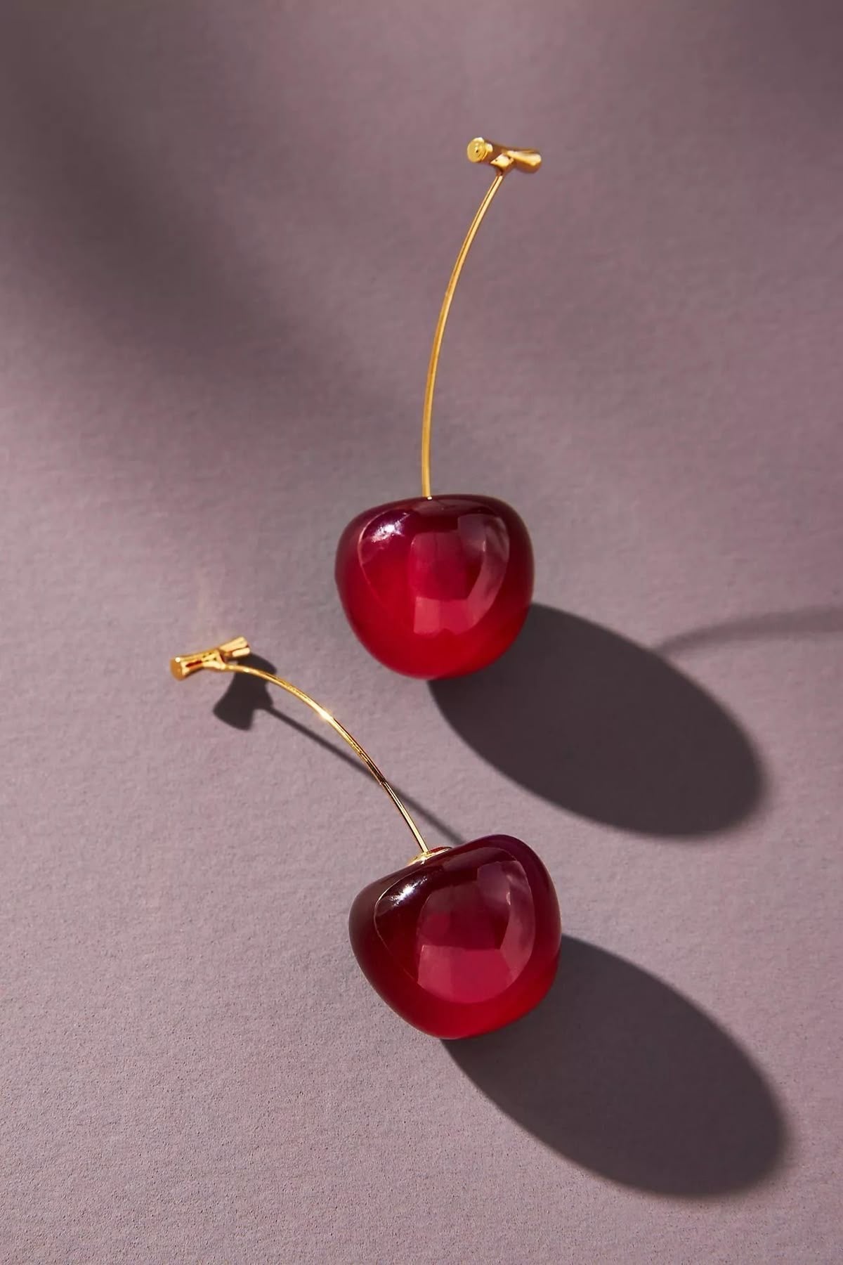 Cherry Earrings and Cherry Charm