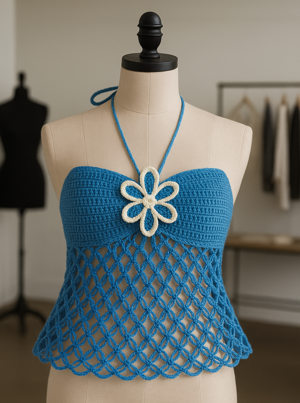 Crochet Boho Halter Top