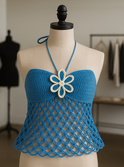 Crochet Boho Halter Top