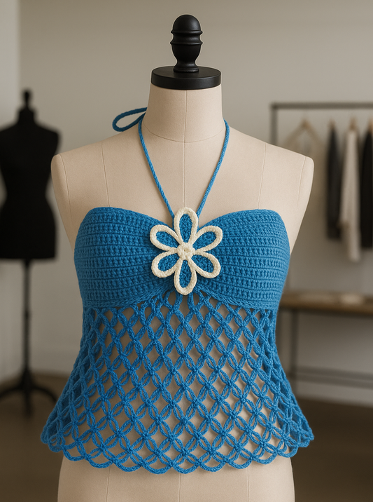 Crochet Boho Halter Top