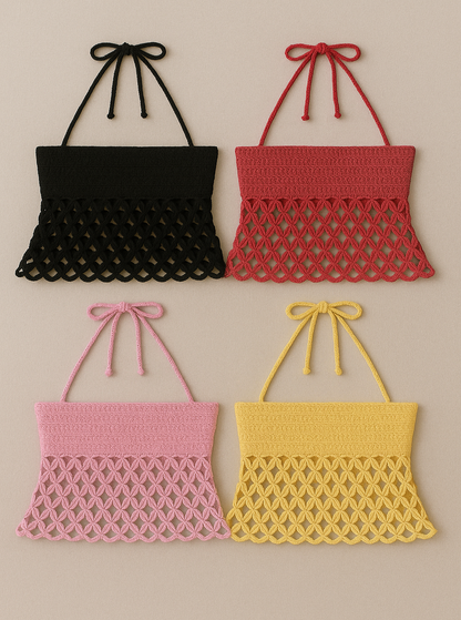 Crochet Boho Halter Top