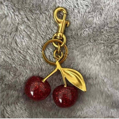 Cherry Earrings and Cherry Charm