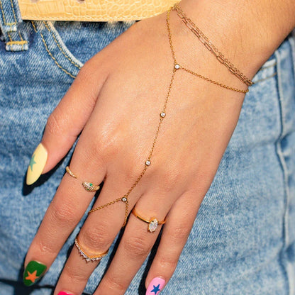 Stella Link Gold Handchain