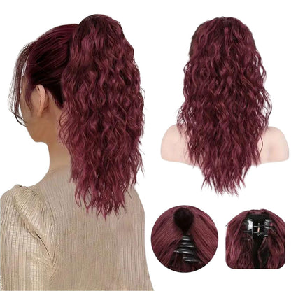 18 Inch Wavy Hair Extension with Ponytail