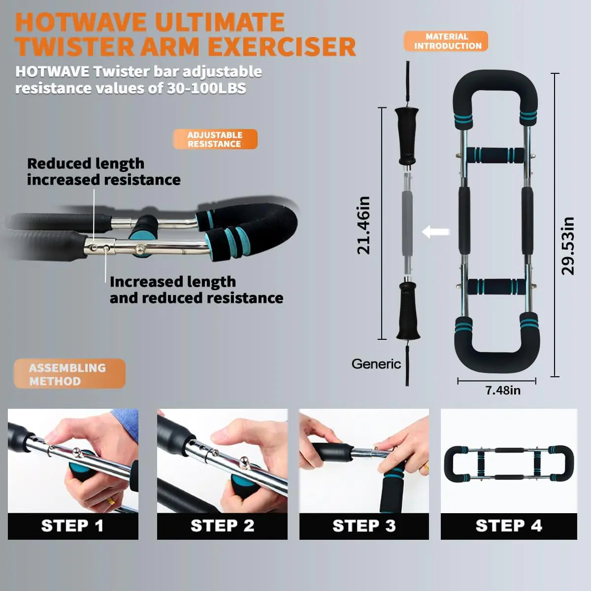 PowerTwist™ Arm Exerciser Bar