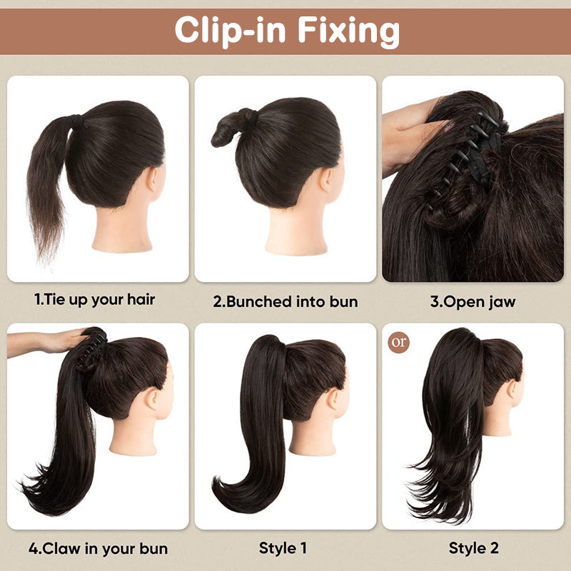 18 Inch Wavy Hair Extension with Ponytail