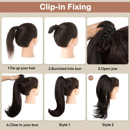 18 Inch Wavy Hair Extension with Ponytail